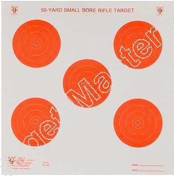 Hoppes FIVE BULLS Paper Target 35x35 content 20 pieces